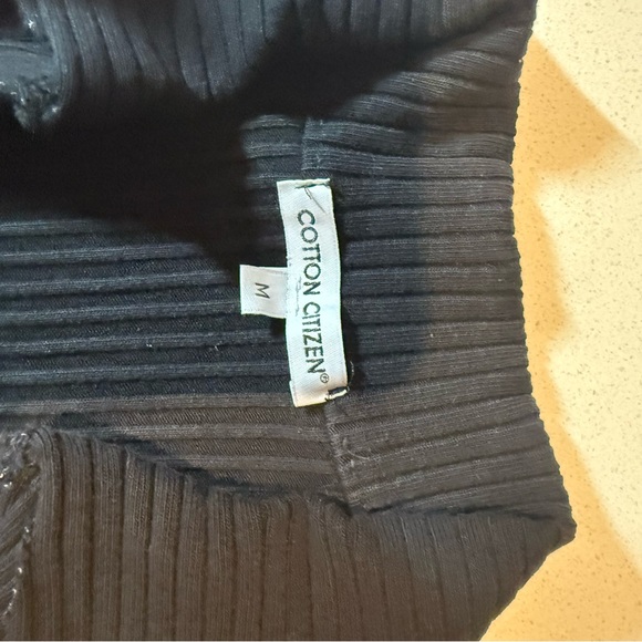 Cotton Citizen Ibiza Dress Black Long Sleeve Sweater Dress - Picture 5 of 8